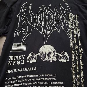 Darc Sport Black Graphic Tee with Skull Design